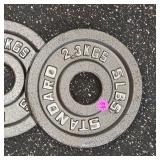 Standard 5lb. Steel Plate Set