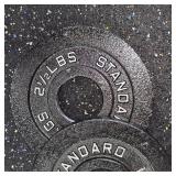 Standard Black Steel 2.5lb. Plate Set