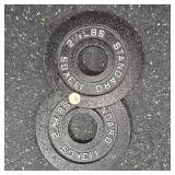 Standard Black Steel 2.5lb. Plate Set