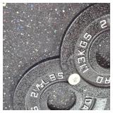 Standard Black Steel 2.5lb. Plate Set