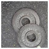 Standard Black Steel 2.5lb. Plate Set