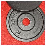 Rogue Black Steel 25lb. Plate Set