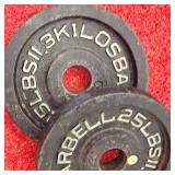 Barbell 25lb. Steel Plate Set