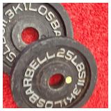 Barbell 25lb. Steel Plate Set