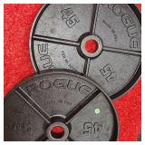 Rogue Black Steel 45lb. Plate Set