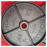 Rogue Black Steel 45lb. Plate Set