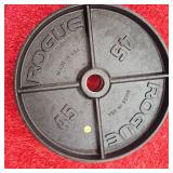Rogue Black Steel 45lb. Plate Set
