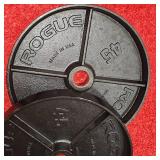 Rogue Black Steel 45lb. Plate Set