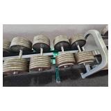 Heavy Dumbells & Rack