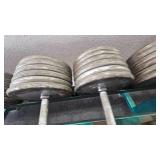 Heavy Dumbells & Rack