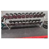 Dumbells and Rack
