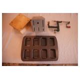 Apple Peeler, Knife Block, Baker