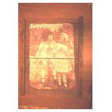 vintage decorative wall plaque 12x15" "Sweethearts"