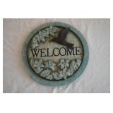 Stone Welcome Decor 10" diameter