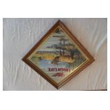 Vintage Miller High Life Mirror. 18.5" square. Challenge Series