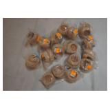 Closet Rod Sockets. Wooden