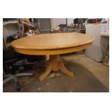 Pedestal Dining Room Table 66"x 48"x 29"