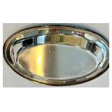 Canada U.S.A. Silver Plate Serving Tray Set - Assorted Oval & Round Trays