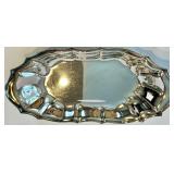 Canada U.S.A. Silver Plate Serving Tray Set - Assorted Oval & Round Trays