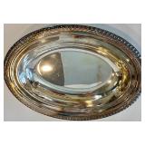 Canada U.S.A. Silver Plate Serving Tray Set - Assorted Oval & Round Trays