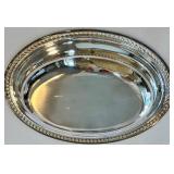 Canada U.S.A. Silver Plate Serving Tray Set - Assorted Oval & Round Trays