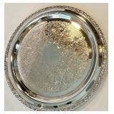 Canada U.S.A. Silver Plate Serving Tray Set - Assorted Oval & Round Trays