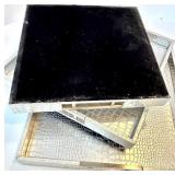 Crocodile-Pattern Serving Trays - 3-Piece Set plus Accent Pillow