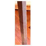 Marble-Top Console Table & Dark Wood Base