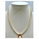 Pearl Necklaces & Bracelet Set