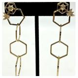 Gold-Tone Pearl Necklace, Pink Enamel Bangle & Assorted Earrings - Fashion Jewelry Lot