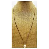 Gold-Tone Pearl Necklace, Pink Enamel Bangle & Assorted Earrings - Fashion Jewelry Lot