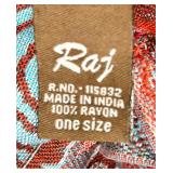 Raj 100% Rayon Scarf & Pashmina Scarves - 3-Piece Set - Made in India