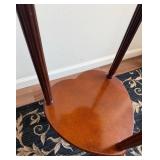 Heart-Shaped Jewelry Box on Pedestal - Glass Top, Velvet Interior, 15x15x29