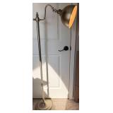 Industrial-Style Floor Lamp with Swing-Arm