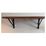 Industrial Wood Wall Shelves (Lot of 2)