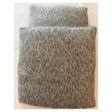 Two Gray Throw Pillows for Sofa & Bed Decor