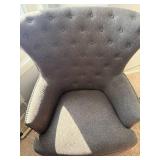 Upholstered Tufted Nailhead Armchair