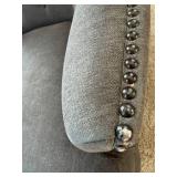 Upholstered Tufted Nailhead Armchair
