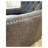 Upholstered Tufted Nailhead Armchair