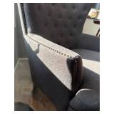 Upholstered Tufted Nailhead Armchair