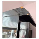 Black High-Gloss Wardrobe Cabinet - 2-Doors, 2 Drawers