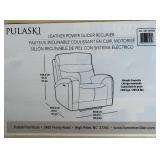 Pulaski Leather Power Glider Recliner ITM./ART. 2000233 with USB & Power Headrest