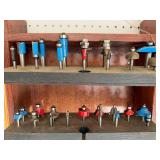 Rockler Router Bits Set & Router Handbook with Sanding Discs