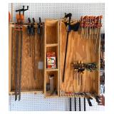 Assorted Bar Clamps, Quick-Grip Clamps & Band Clamp for Woodworking