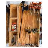 Assorted Bar Clamps, Quick-Grip Clamps & Band Clamp for Woodworking