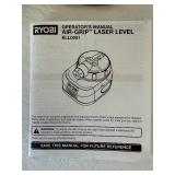 Ryobi Air-Grip Laser Level ELL001 with Case & Manual