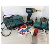 Makita LXDT01 18V Cordless Impact Driver, Belt Sander with DC18RA Charger and 18V Battery