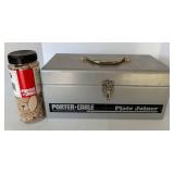 Porter-Cable Plate Joiner Model 556 - Wood Biscuit Jar & Metal Carry Case