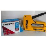 DeWALT DW670 Trim Router, DW708 Crown Stops & Arrow Stapler with Staples