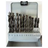Assorted Drill Bit Sets - Twist Drill Bits in Gray Metal Case
